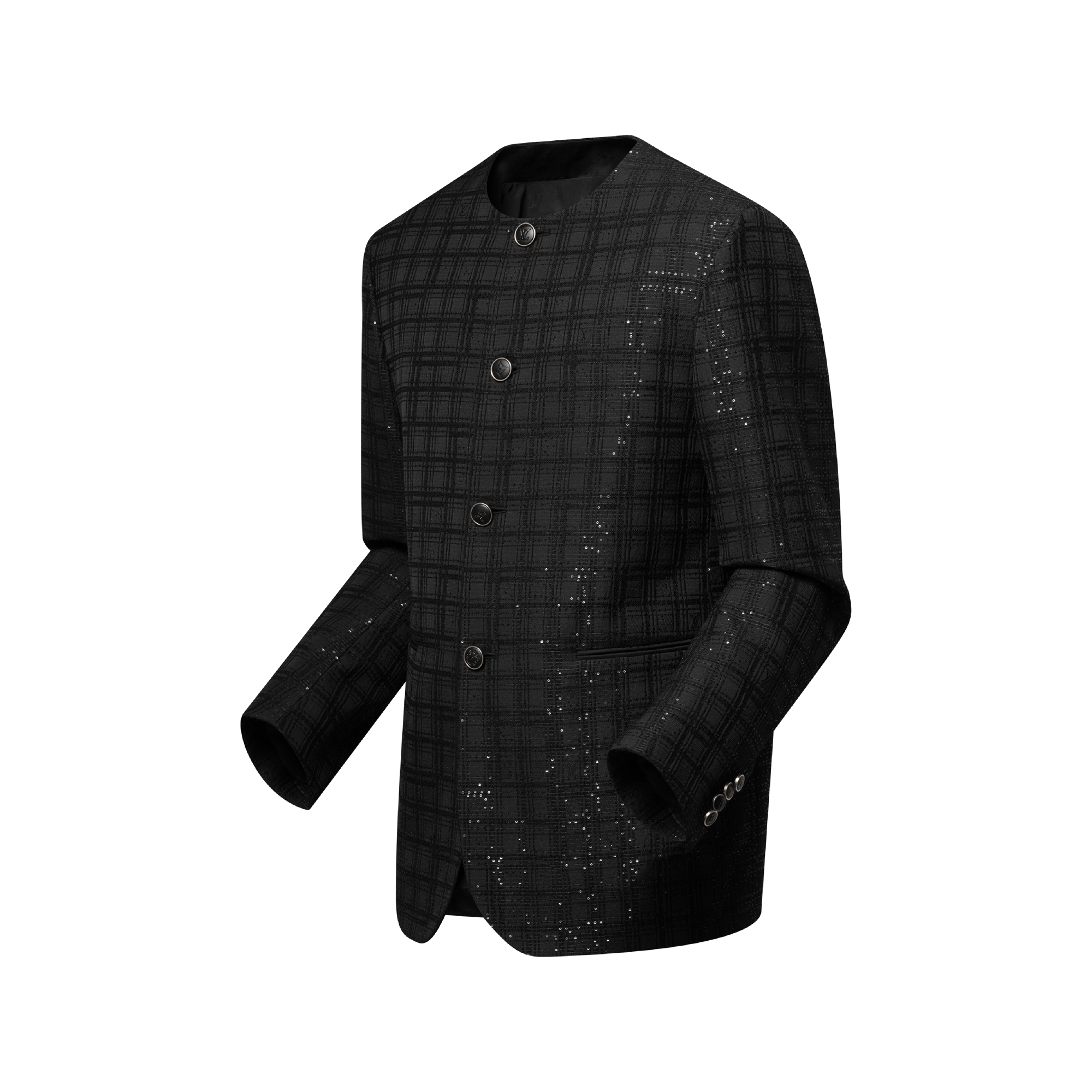 スパンコールエンブロイダリー カラーレスジャケット ｜ルイ・ヴィトン